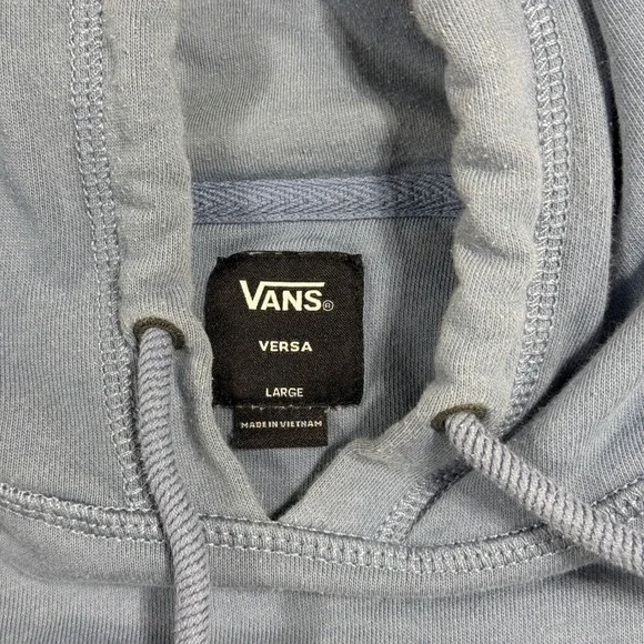 Vans Versa Hoodie Mens Large Light Blue Checkerboard VN0A3HPZLV4 - Picture 2 of 8